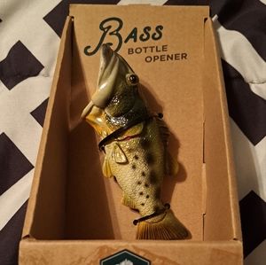 Bass bottle opener